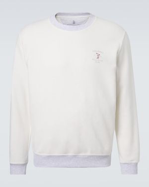 Brunello Cucinelli Cotton Jersey Sweatshirt - White