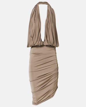 Magda Butrym Open-Back Jersey Midi Dress - Natural