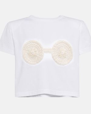 Magda Butrym Crop T-Shirt - White