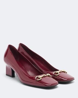 Gucci Escarpins Signora Horsebit En Cuir - Violet