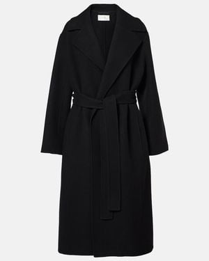 The Row Malika Wool-Blend Coat - Black
