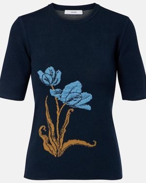 Erdem Pullover Aus Jacquard - Blau