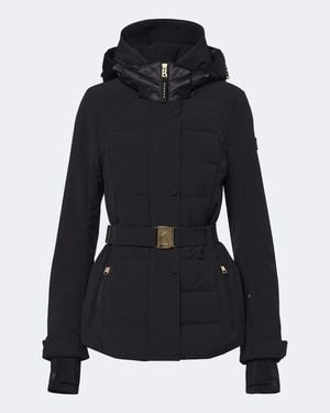 Bogner Elva Hooded Belted Ski Jacket - Black