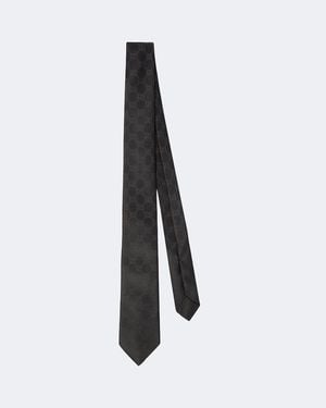 Gucci Krawatte Gg Aus Seiden-Jacquard - Weiß