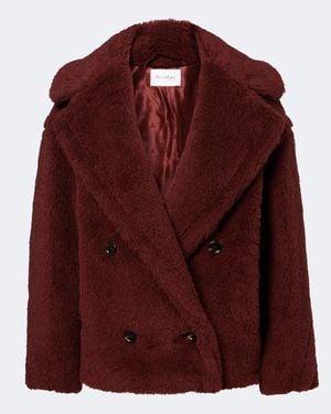 Max Mara Chaqueta De Alpaca, Lana Y Seda - Rojo