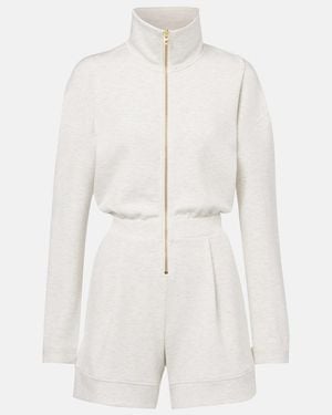Varley Annika Jersey Romper - White