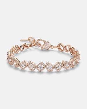Messika My Twin 18Kt Rose Bracelet With Diamonds - White