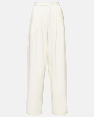 Proenza Schouler Label Eleanor Wide-Leg Trousers - White