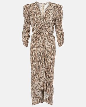 Isabel Marant Mini Dress With Luxurious Blend For - Natural