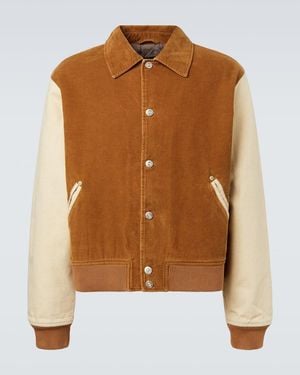 Wales Bonner Collegejacke Homecoming Aus Baumwoll-Cord - Braun