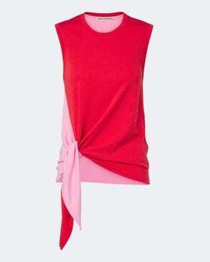 JW Anderson Cotton Jersey Top - Red