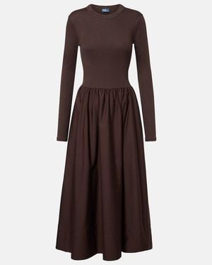 Polo Ralph Lauren Cotton Midi Dress - Brown