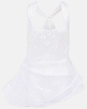 Jacquemus Le Debardeur Perle Sequined Top - White