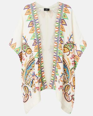 Etro Printed Beach Cover-Up - Metallic