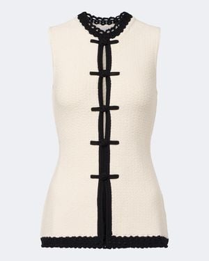 Posse Hattie Crochet-Trimmed Top - White
