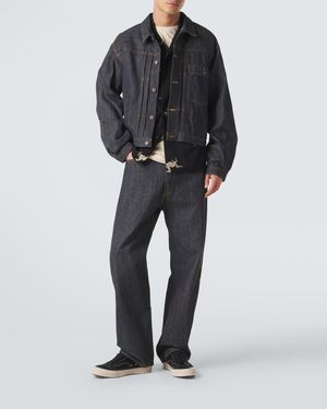 Visvim Matto Hunting Denim Vest in Black for Men | Lyst
