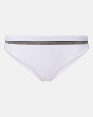 Brunello Cucinelli Bikini-Hoeschen Monili - Weiß