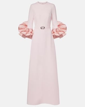 Safiyaa Belen Ruffled Crepe Gown - Pink