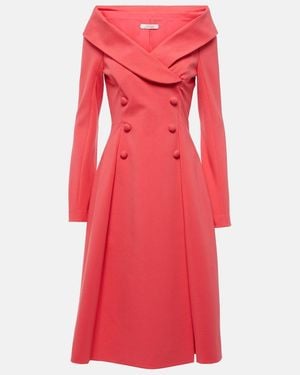 Dorothee Schumacher Off-Shoulder Midi Dress - Red