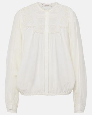 Dorothee Schumacher Stunning Dream Cotton And Silk Blouse - White