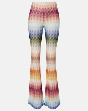 Missoni Knitted Flared Trousers - Multicolour