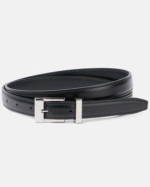 KHAITE Manhattan Leather Belt - Black