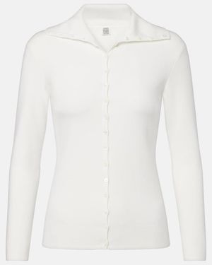 TOTEME Knitted Cardigan - White