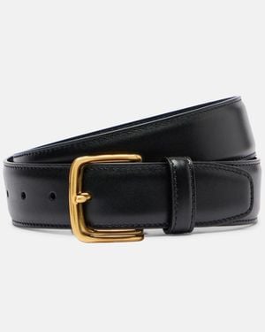The Row Classic Leather Belt - Black