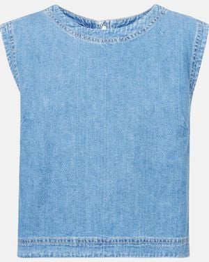 Velvet Loren Denim Top - Blue
