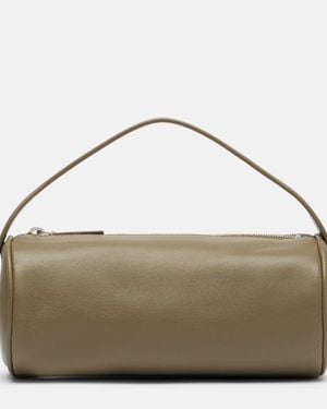The Row Round 90's Leather Tote Bag - Metallic