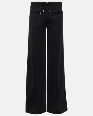 Courreges Interlock Logo Jersey Track Trousers - Black