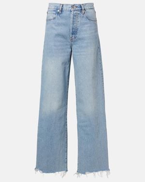 FRAME The Collegiate Wide-Leg Jeans - Blue