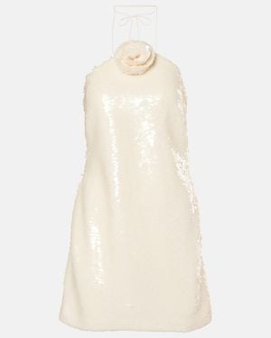 Magda Butrym Sequined Minidress - Natural
