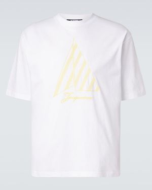 Jacquemus Voilier Embroidered Cotton Jersey T-Shirt - White