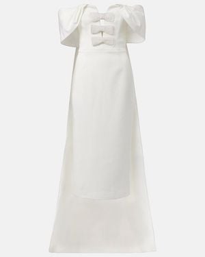 Rebecca Vallance Rory Crepe Midi Dress - White