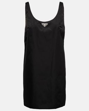 Prada Re-nylon Mini Dress - Black