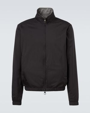 Loro Piana Reversible Cashmere Bomber Jacket - Black