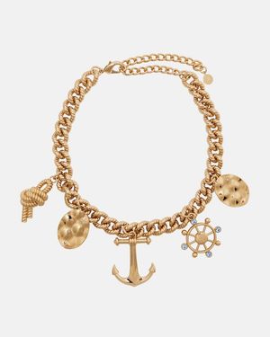 Rabanne Charm Necklace - Metallic