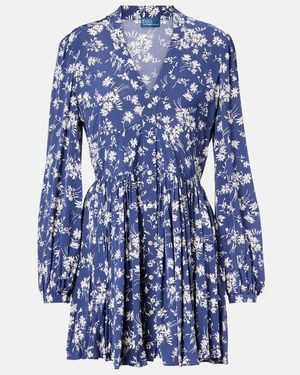 Polo Ralph Lauren Floral Minidress - Blue