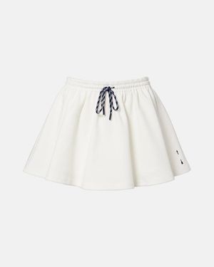 The Upside Daria Cotton-Blend Jersey Skort - White