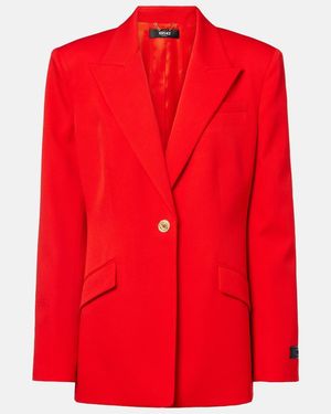 Versace Wool Blazer - Red
