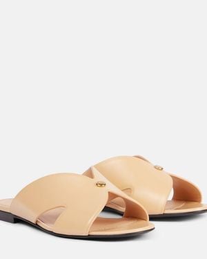 Loro Piana Vera Leather Sandals - Natural