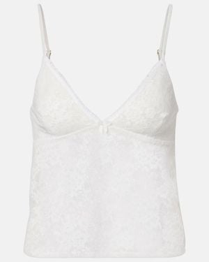 Bananhot Cami Lace Top - White