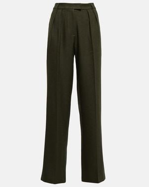 AYA MUSE Ori High-Wise Wide-Leg Pants - Green