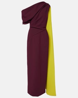 ROKSANDA Maite One-Shoulder Crepe Gown - Purple