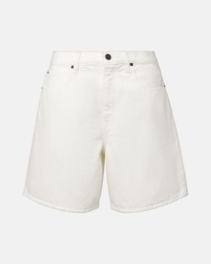 SLVRLAKE Denim Square Denim Shorts - White