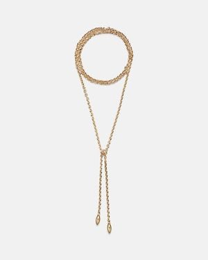 Jennifer Fisher 14Kt-Plated Chain Necklace - White