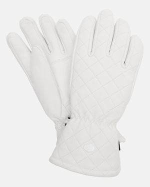 Goldbergh Nishi Leather Ski Gloves - White