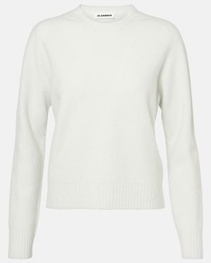 Jil Sander Pullover Aus Wolle - Weiß