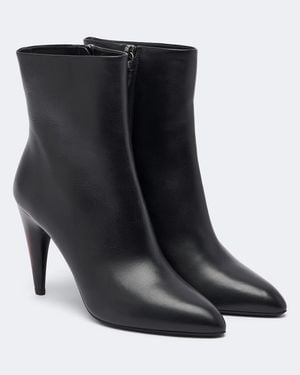 Isabel Marant Jany Low Leather Ankle Boots - Black